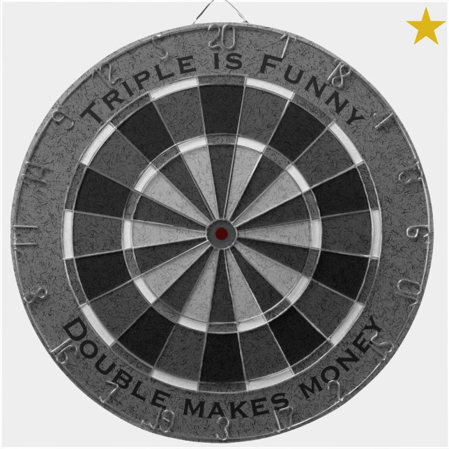 Cible De Fléchettes Nom de la phrase personnalisée en noir monochromat (Créateur téléchargé)