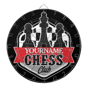 Cible De Fléchettes Nom personnalisé Chess Player Club Checkmate