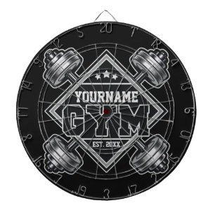 Cible De Fléchettes Nom personnalisé Poids Accueil Crossfit Gym