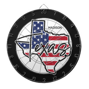 Cible De Fléchettes Nom personnalisé Texas