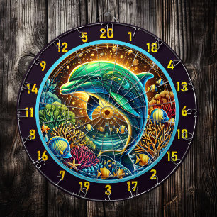 Cible De Fléchettes Ocean Harmony Dolphin Dartboard Deltboard Deltboar