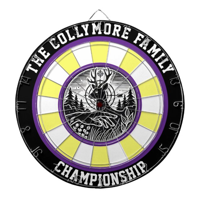 Cible De Fléchettes Oeuvre majestueuse de Cerfs Antlered (Devant)