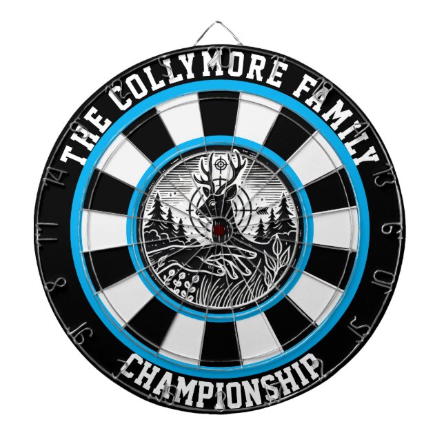 Cible De Fléchettes OEuvre murale ciblée de Forest Deer (Devant)