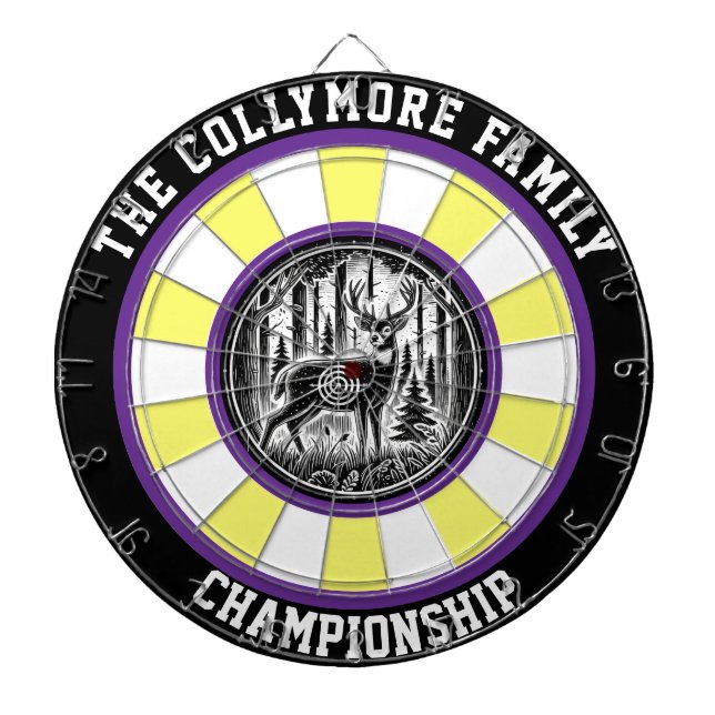 Cible De Fléchettes Oeuvre rustique Majestic Deer (Devant)