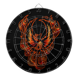 Cible De Fléchettes Oiseau De Feu