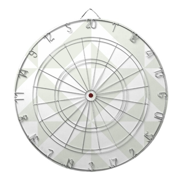 Cible De Fléchettes Pale Gray Geometric Deco Cube Pattern (Devant)