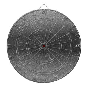 Cible De Fléchettes Parties scintillant noire gris argent Ombre brilla
