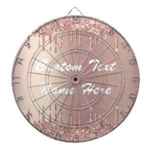 Cible De Fléchettes Parties scintillant rose Gold Blush Drivers your T
