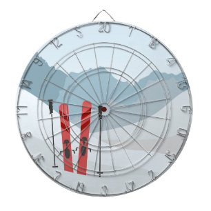 Cible De Fléchettes Paysage hivernal