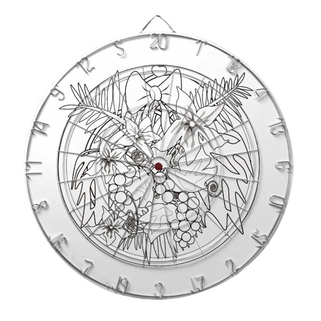 Cible De Fléchettes Peins-toi un motif tropical (Devant)