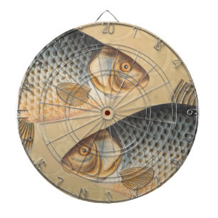 Cible De Fléchettes Peinture de pêche de carpe dessin d'eau douce