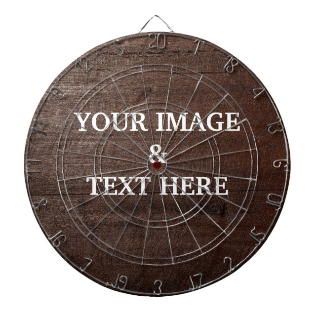 Cible De Fléchettes Personalized Custom Your Own Photo & Text (Devant)