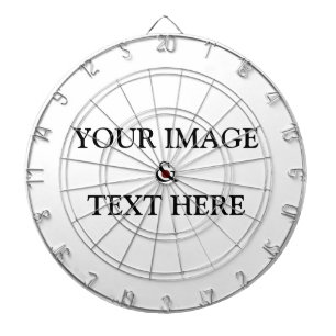 Cible De Fléchettes Personnalisé Personnalisé Votre Propre Photo & Tex