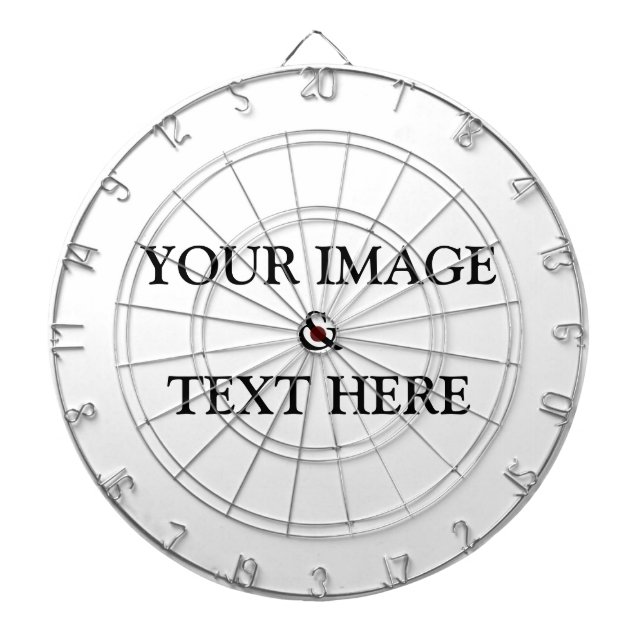 Cible De Fléchettes Personnalisé Personnalisé Votre Propre Photo & Tex (Devant)