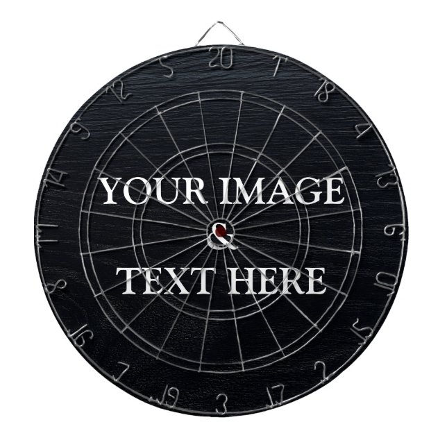 Cible De Fléchettes Personnalisé Personnalisé Votre Propre Photo & Tex (Devant)