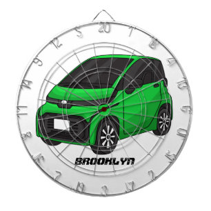 Cible De Fléchettes Petite voiture verte de taille micro