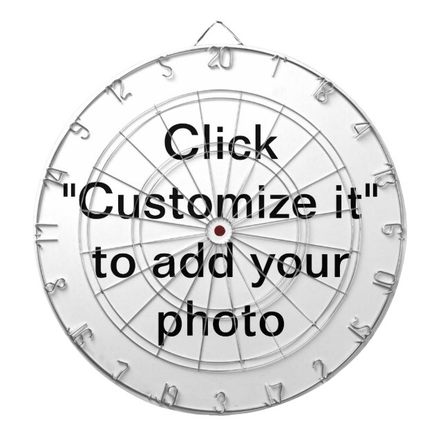 Cible de flechettes photo personnalisée (Devant)