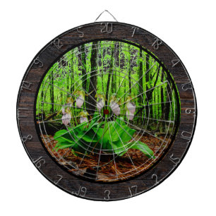 Cible De Fléchettes Pink Lady Slipper sauvage orchidée