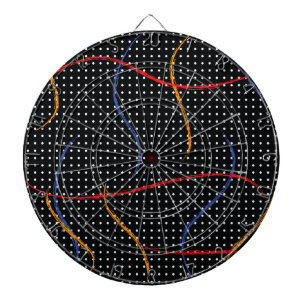 Cible De Fléchettes Plaque et points de peinture rétro