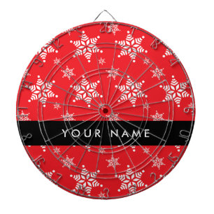 Cible De Fléchettes Pneus blancs, Rouge, Votre nom, Personnaliser