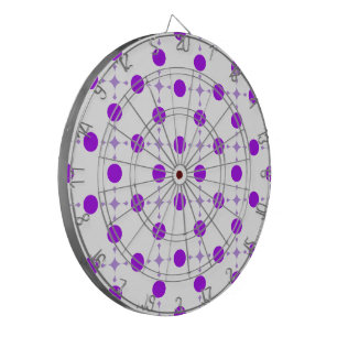 Cible De Fléchettes Pois violets, Motif à points Polka, points, pointi