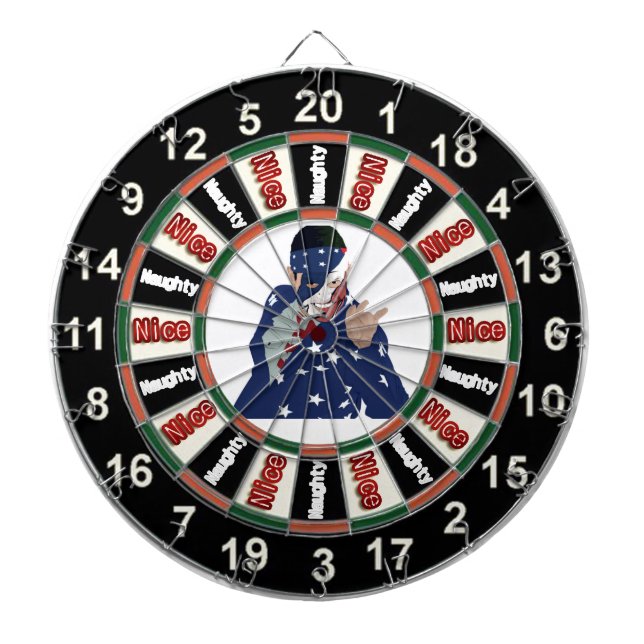 Cible De Fléchettes Portrait de dessin de Donald Trump (Devant)