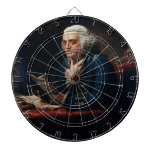 Cible De Fléchettes Portrait de pouce, Benjamin Franklin Père fondateu