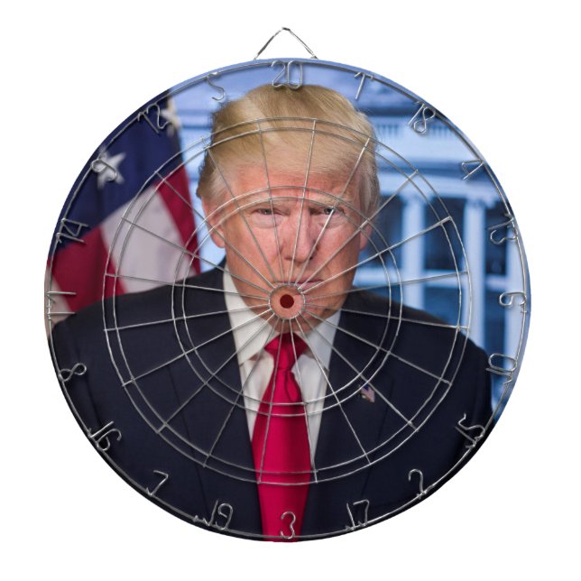 Cible De Fléchettes Portrait officiel de Donald Trump (Devant)
