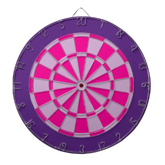 Cible de flechettes : Pourpre mauve-clair, rose,
