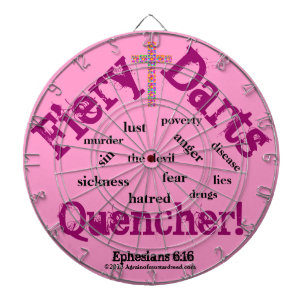 Cible De Fléchettes Praise Him N Pink Bible quota Customize