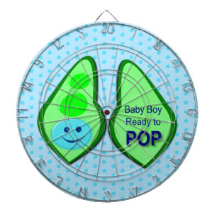 Cible De Fléchettes Prêt pour la pop Baby Boy Pea Blue