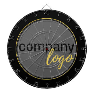 CIBLE DE FLÉCHETTES PROFESSIONNEL ENTREPRISE MARQUE D'ENTREPRISE LOGO 