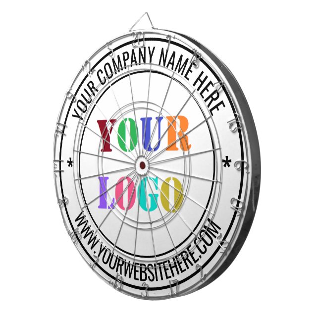 Cible de flechettes promotionnelle du logo personn (Devant droit)