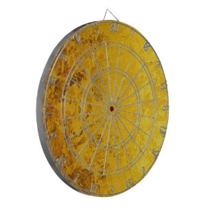 Cible De Fléchettes PURE OR motif / feuille d'or