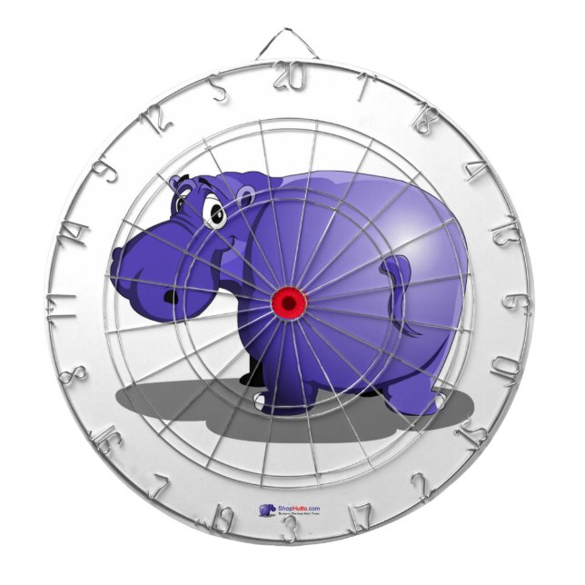 Cible De Fléchettes Purple Hippo Dart Board (Devant)