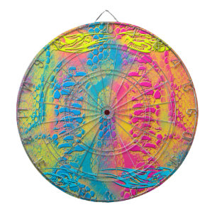 Cible De Fléchettes PYTHON - moderne fractale décorative -