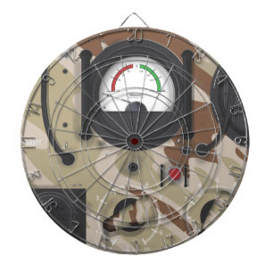 Cible De Fléchettes Radio de l'armée camouflage désert.