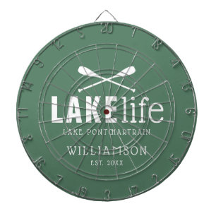 Cible De Fléchettes Rames Personnalisées Lake Life Paddles