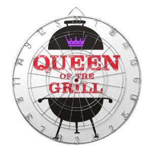 Cible De Fléchettes Reine Du Grill, Rouge Couronne Violet