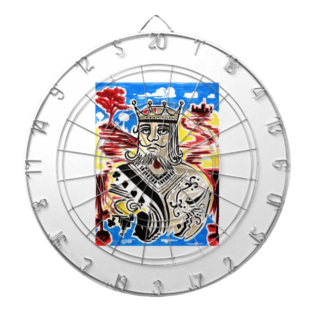 Cible De Fléchettes Roi Des Cartes (Devant)