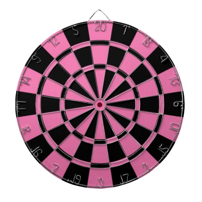 Cible De Fléchettes Rose noir (Devant)