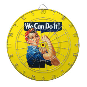 Cible De Fléchettes Rosie le Riveter (Poster Iconique) (Nous pouvons l