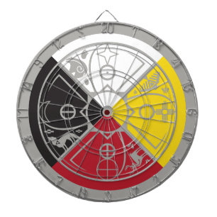 Cible De Fléchettes roue de médecine cerceau sacré