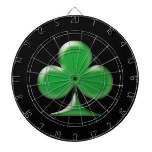 Cible De Fléchettes Saint Patrick's Day Irlandais Green Clover Shamroc