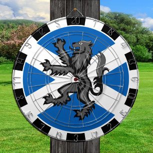 Cible De Fléchettes Scotland Dartboard & Rampant, Drapeaux / jeu