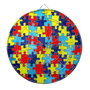 Cible De Fléchettes Sensibilisation sur l'autisme-Puzzle par Shirley T