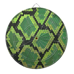 Cible De Fléchettes Serpent noir et vert