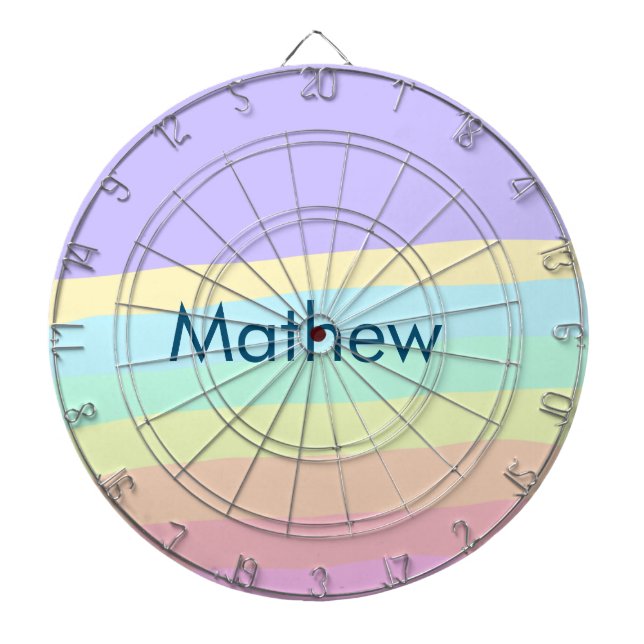 Cible De Fléchettes simple lettre initiale monogramme ajouter votre no (Devant)