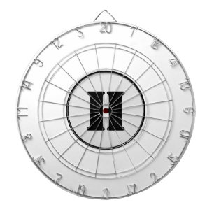 CIBLE DE FLÉCHETTES SIMPLE MODERNE MODERNE MONOGRAM ÉLÉGANT CHIC STYLE