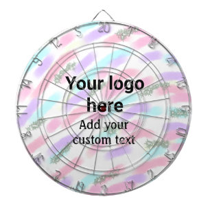 Cible De Fléchettes Simple red pi watercolor add your logo custom text